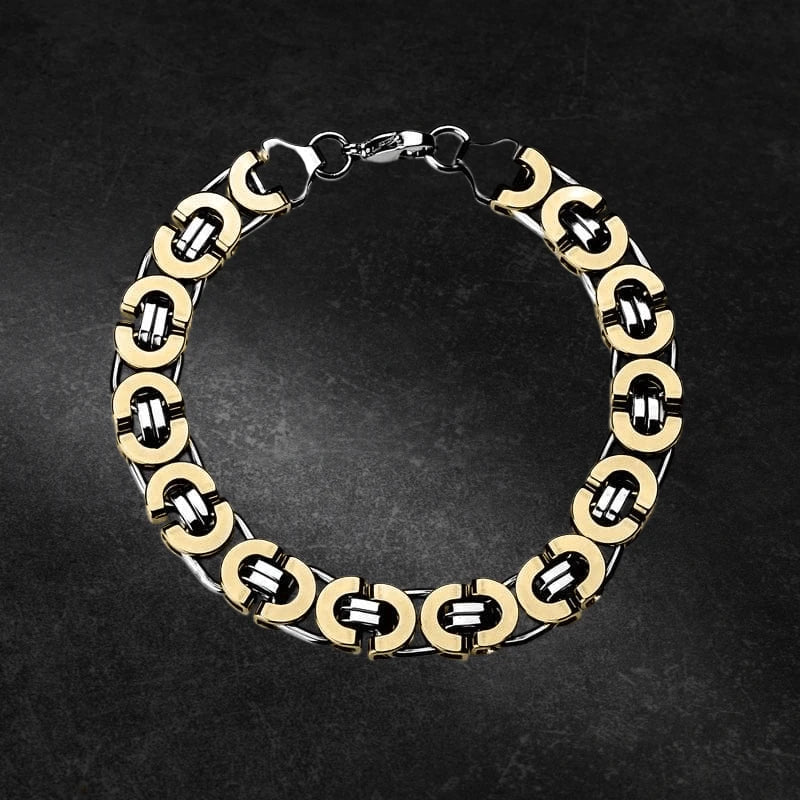 Emperor Flat Byzantine Bracelet
