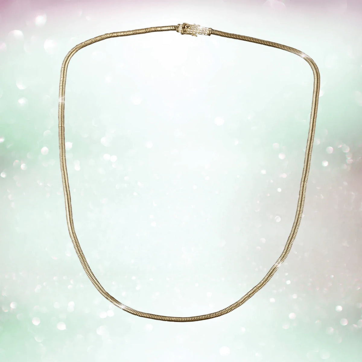 Golden Snake Chain Necklace