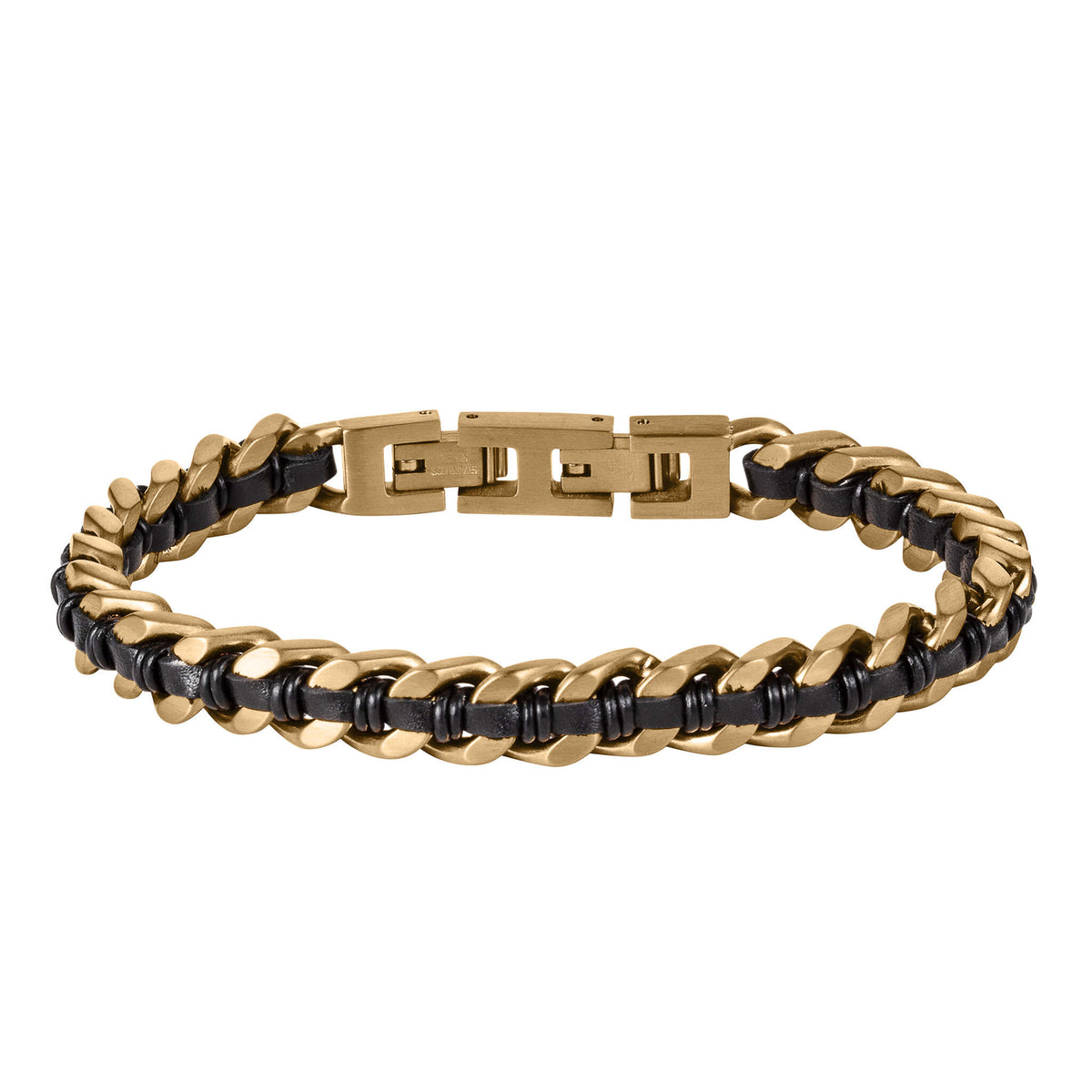 Woven Ridge Black Men’s Bracelet