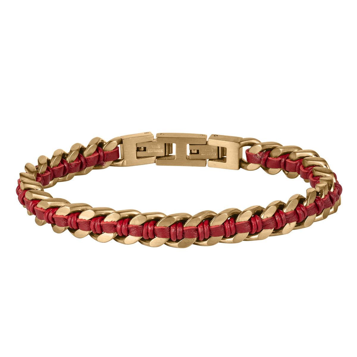Woven Ridge Red Men’s Bracelet