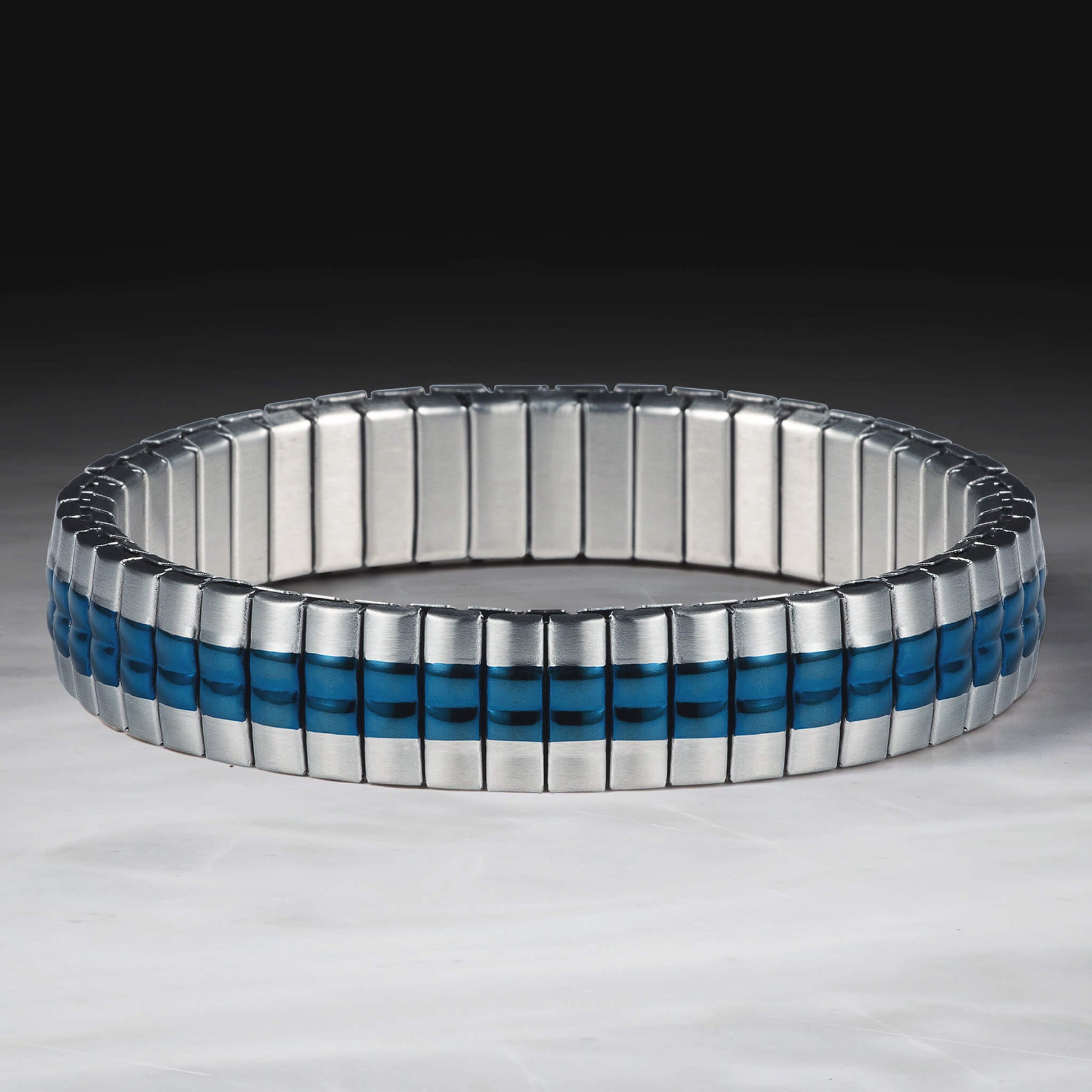 Flex Steel Blue Bracelet