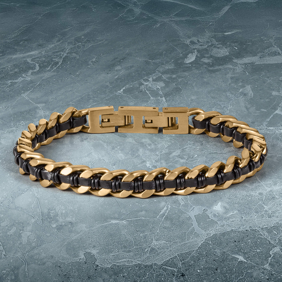 Woven Ridge Black Men’s Bracelet