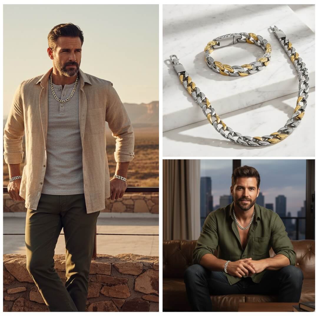 Curb Vine Men's Bracelet