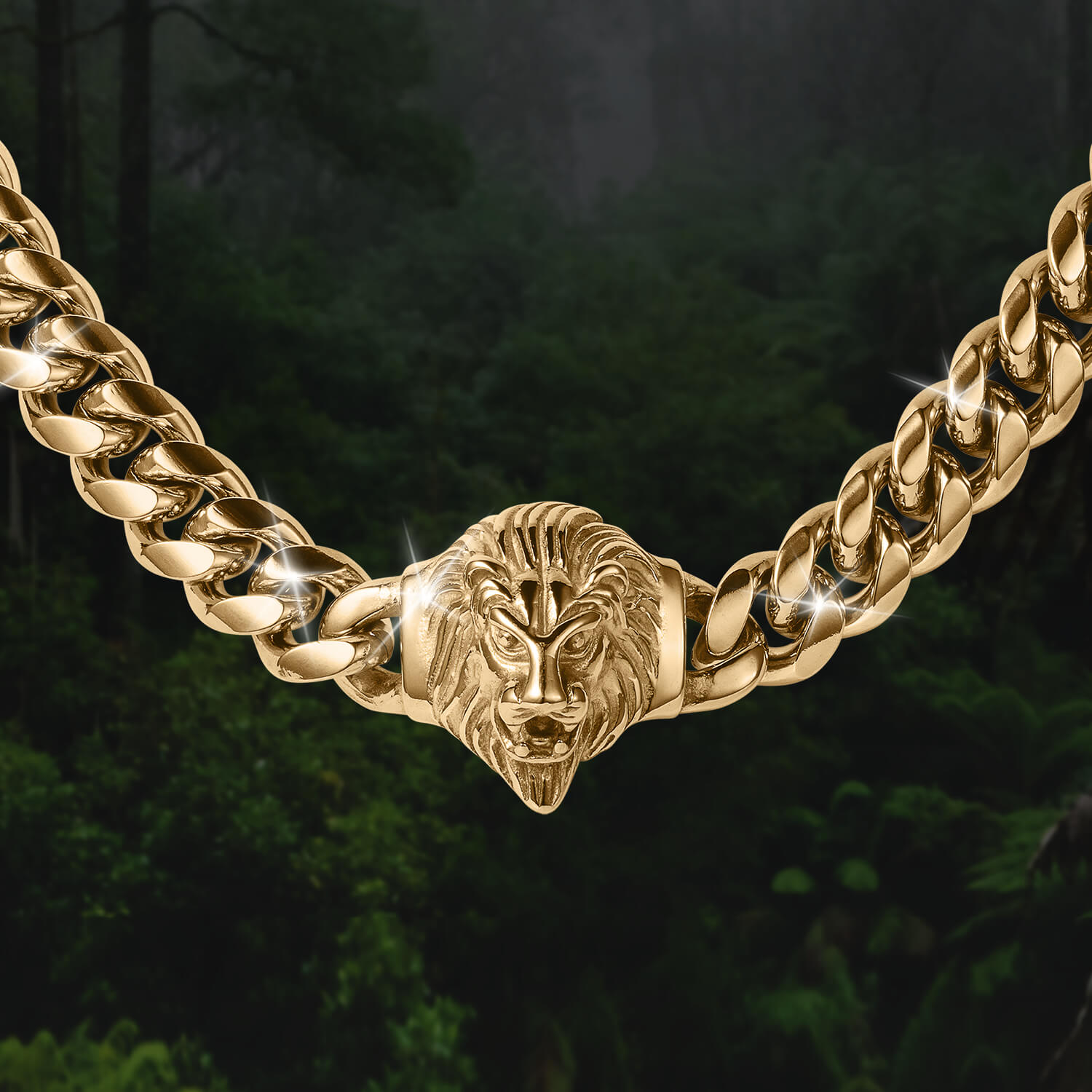 Golden Lionheart Necklace