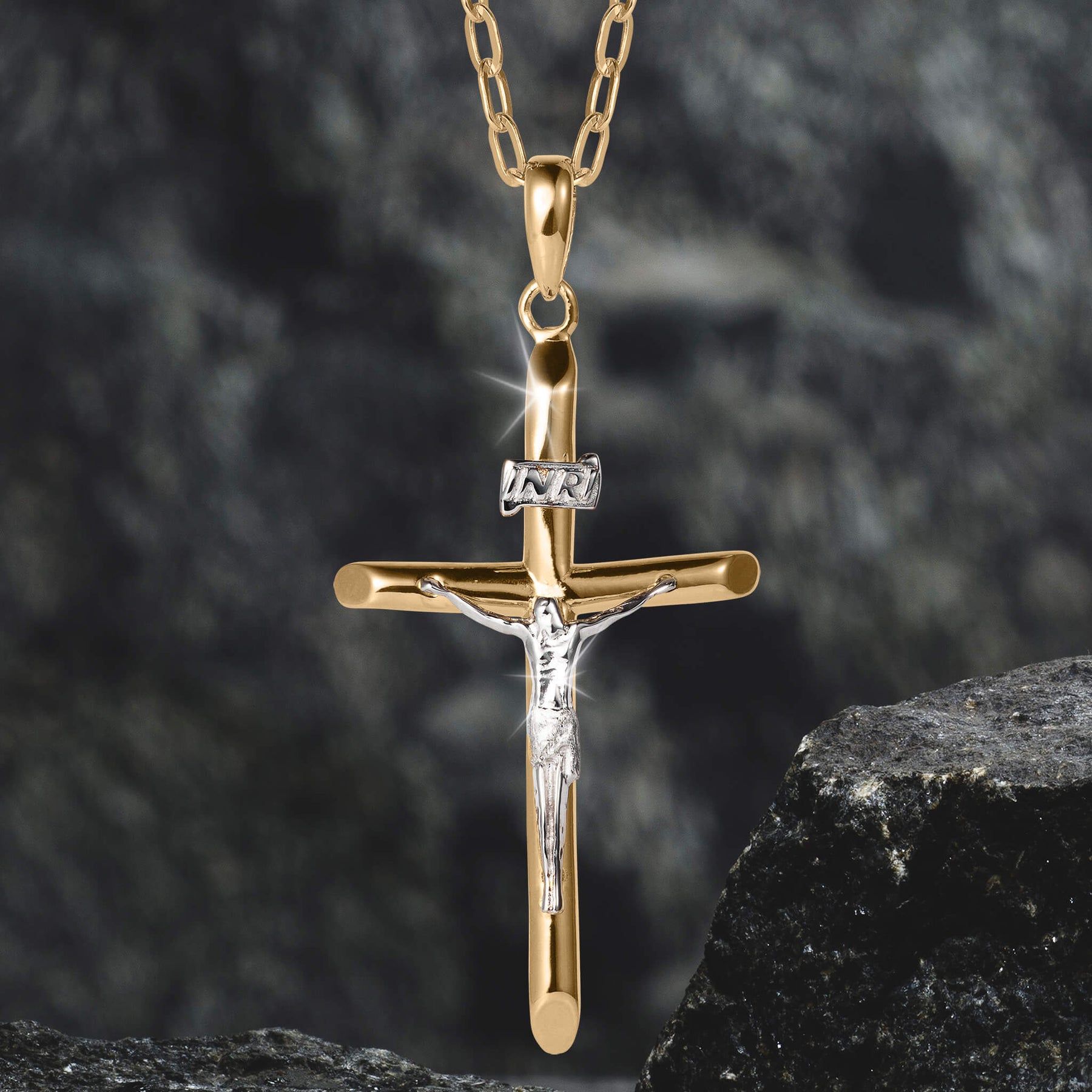 Saviours Embrace Crucifix Pendant
