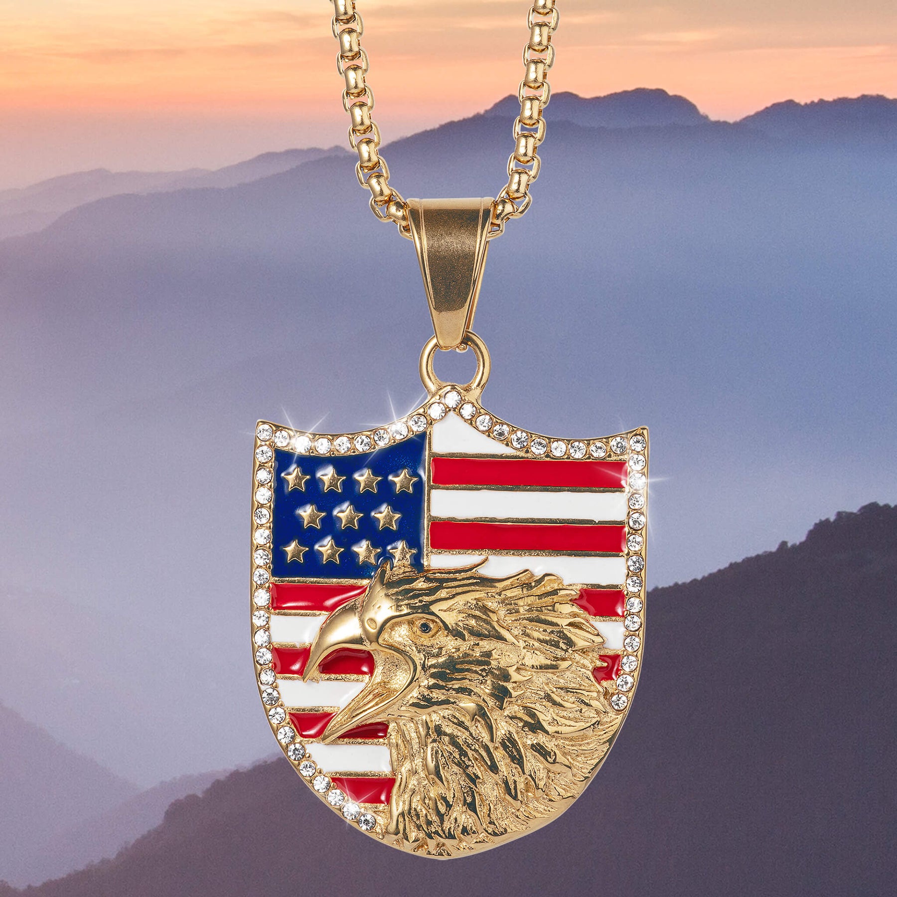 Freedom Shield Pendant & Boot Knife Set