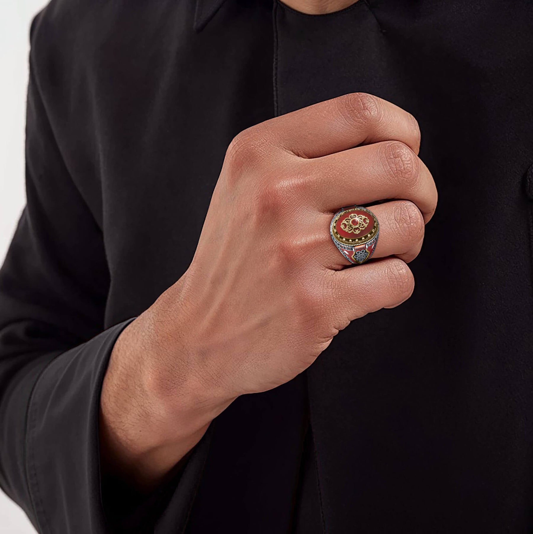 Valor Agate Men's Ring