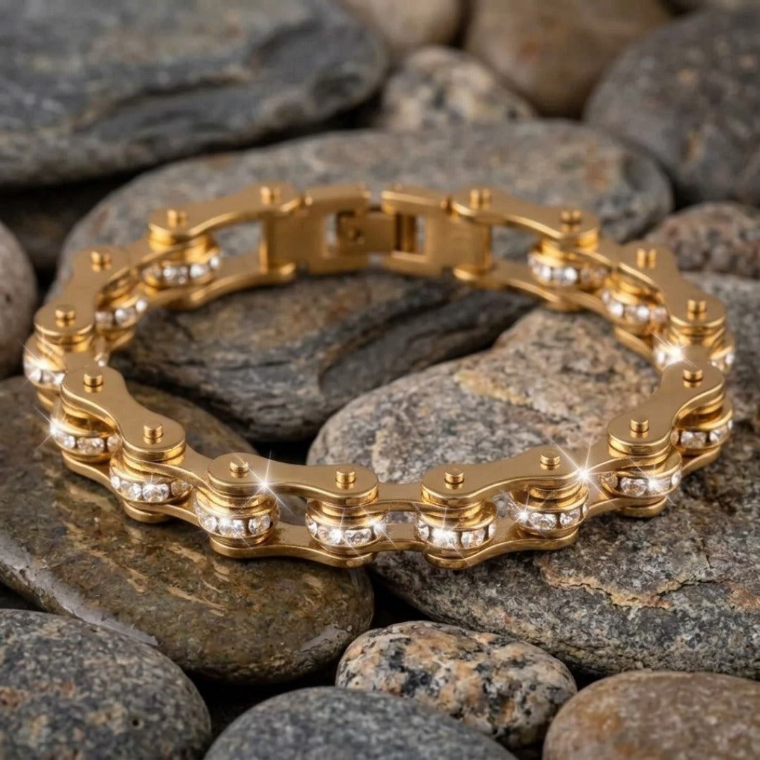 Crystal Bikechain Bracelet